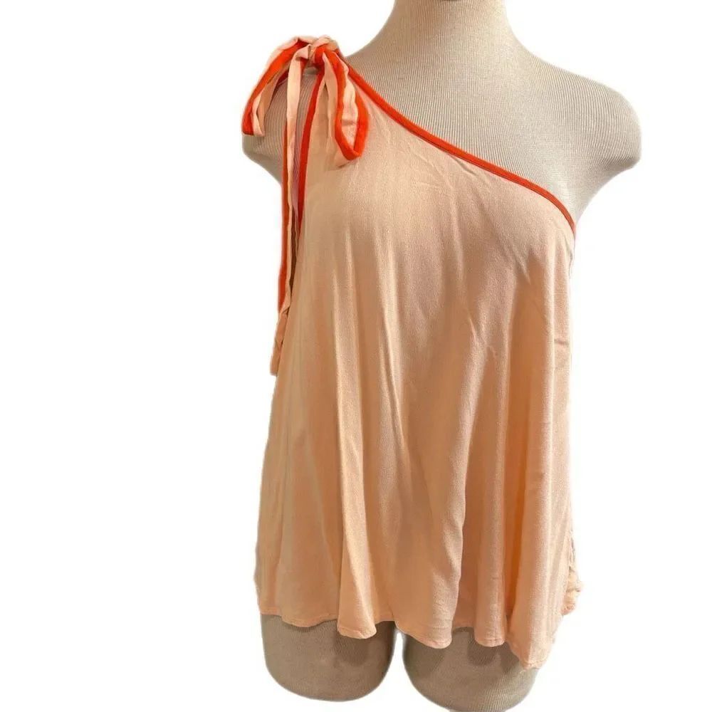 NWT Free People You’re The One Peach Off Shoulder Top Size Small NEW